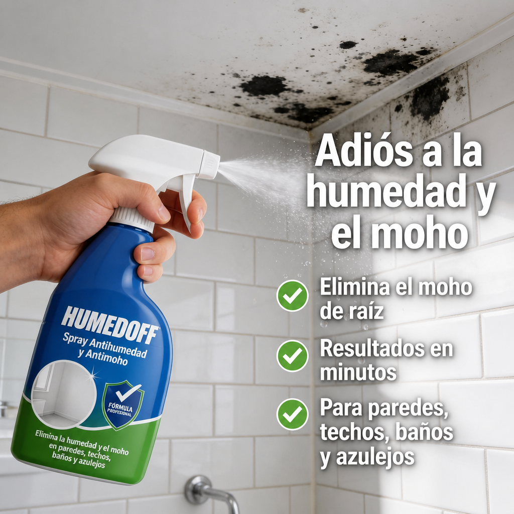 HUMEDOFF - Eliminá el moho de raíz y evitá que vuelva a aparecer.